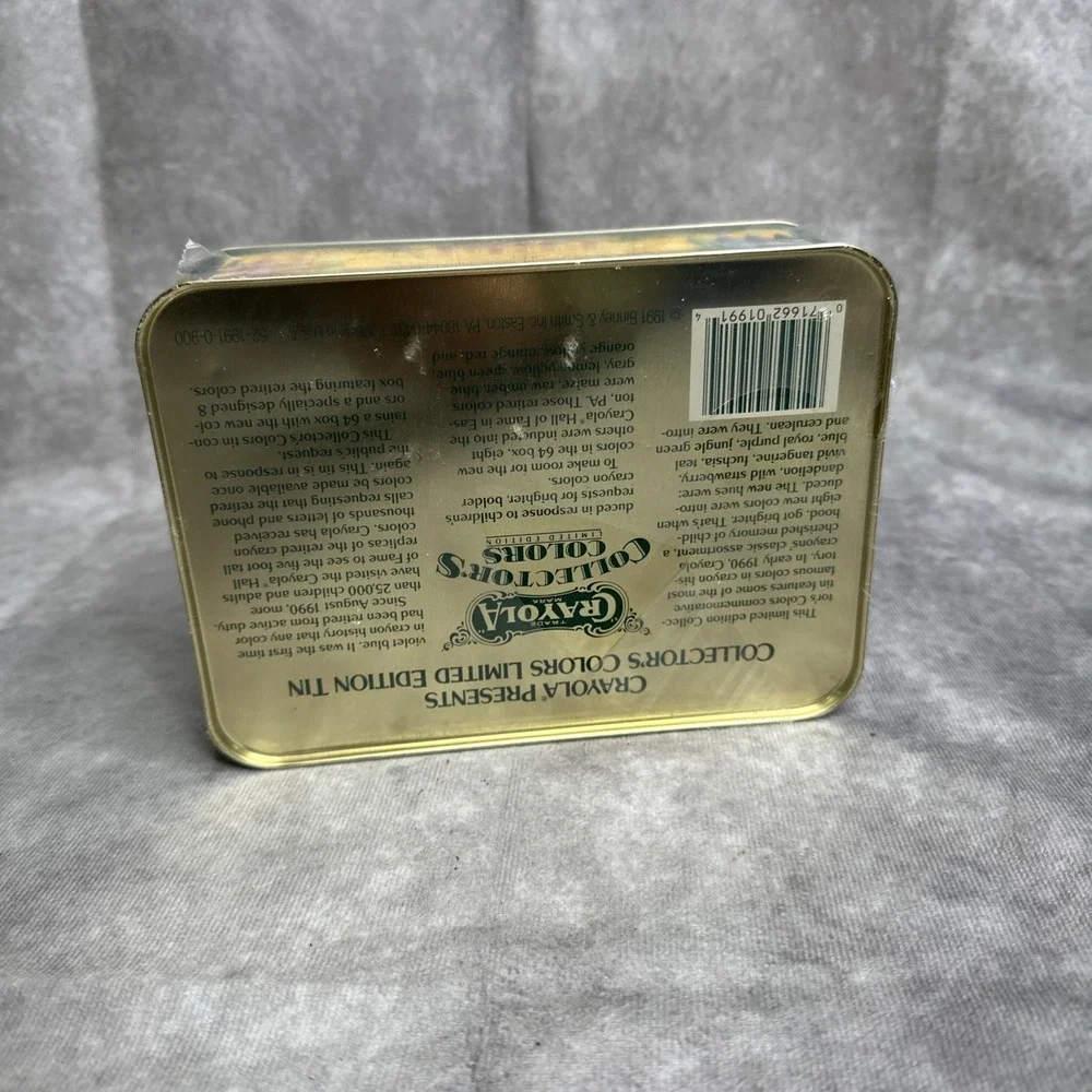 Vtg Opened/New Crayola 1991 Collectors Colors Limited Edition Tin‎ 72 Crayons